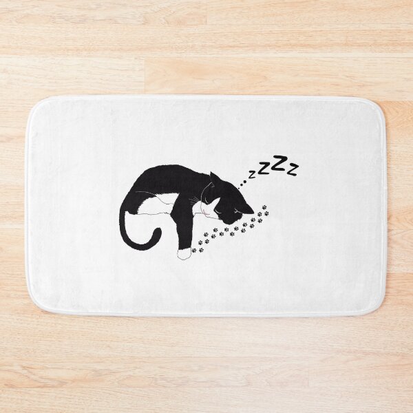 Item preview, Sleeping Black Cat: Tranquil Zzzz designed and sold by the-x-designs.