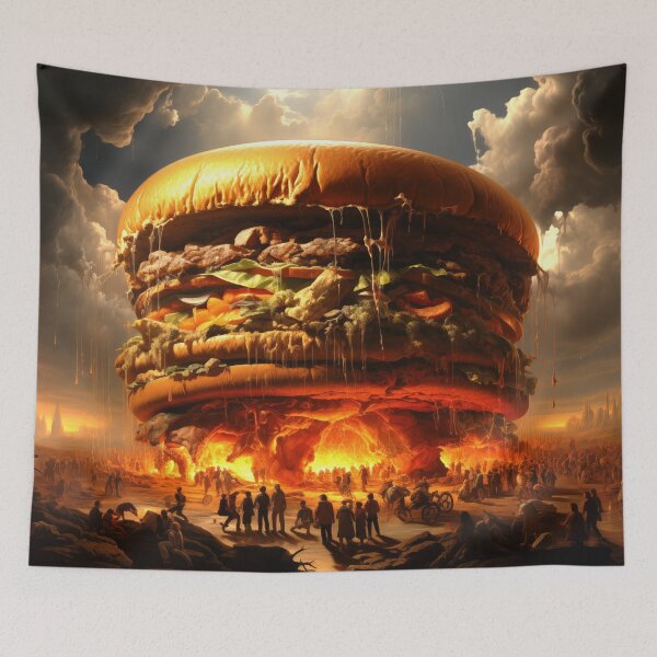 Artikelvorschau, Brennender Altar von Burger entworfen und verkauft von Wainiac.