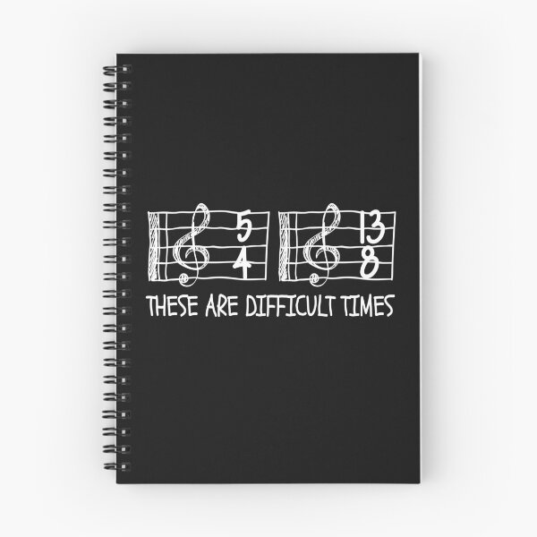 Item preview, These Are Difficult Times Funny Musician Shirt designed and sold by Capybara Clothing.