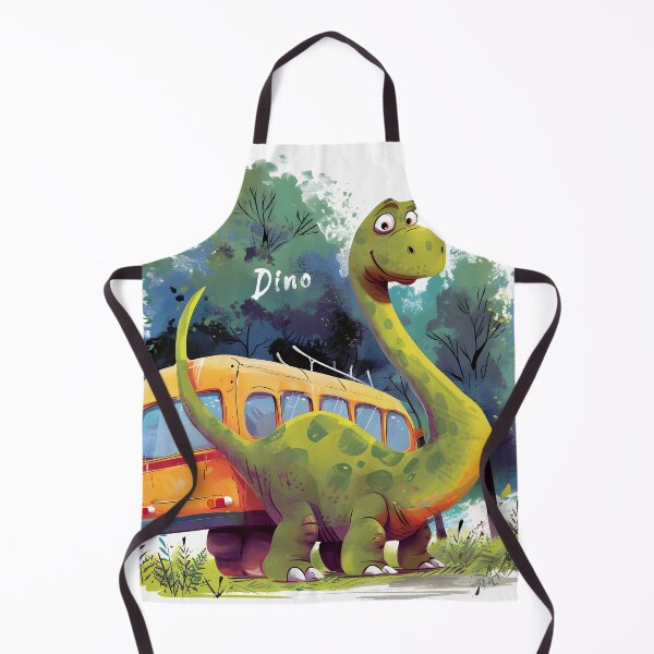 Item preview, Cheerful Dinosaur School Bus Adventure" designed and sold by inkArtistryfine.