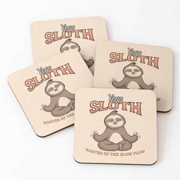 Item preview, Yoga Sloth designed and sold by RockBeeDesigns.