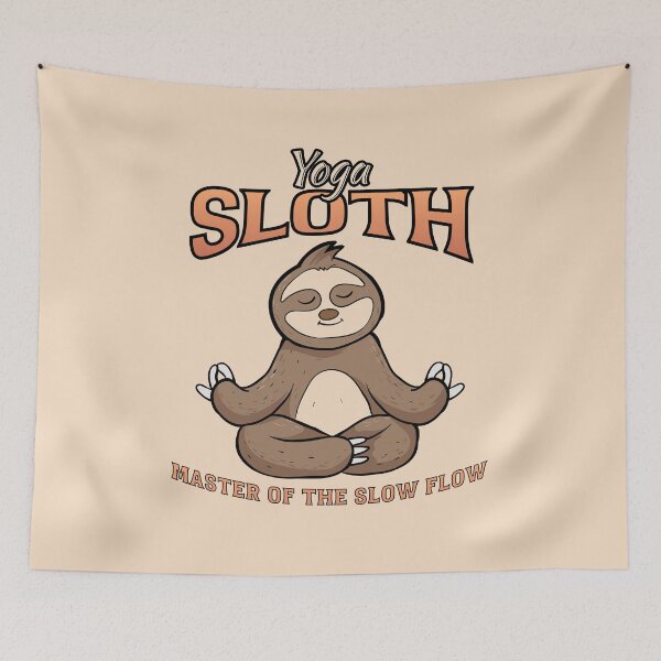 Item preview, Yoga Sloth designed and sold by RockBeeDesigns.