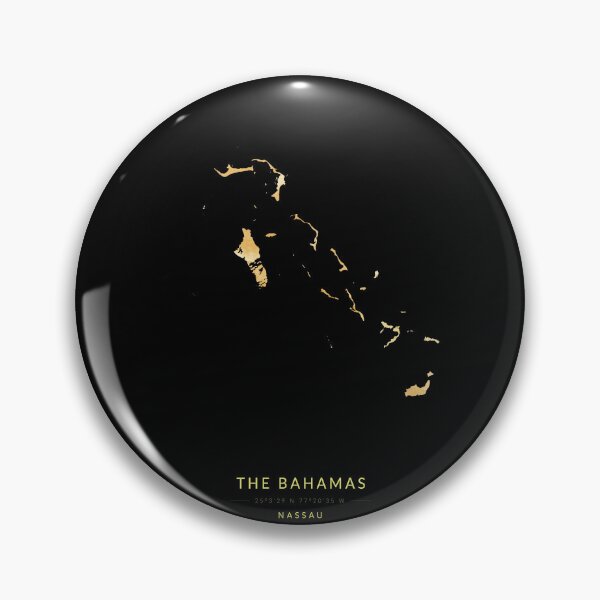 Item preview, Bahamas map in gold color designed and sold by Jerhus.