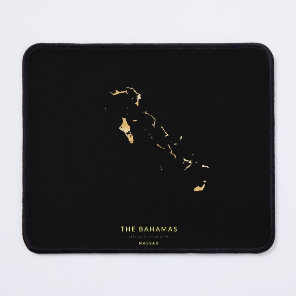 Item preview, Bahamas map in gold color designed and sold by Jerhus.