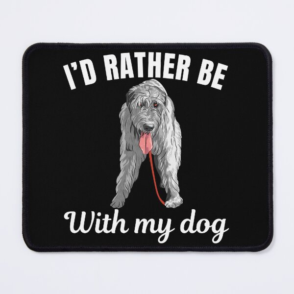 Item preview, I'd rather be with my dog, funny Irish Wolfhound breed owners or lovers saying  designed and sold by NBSStore.