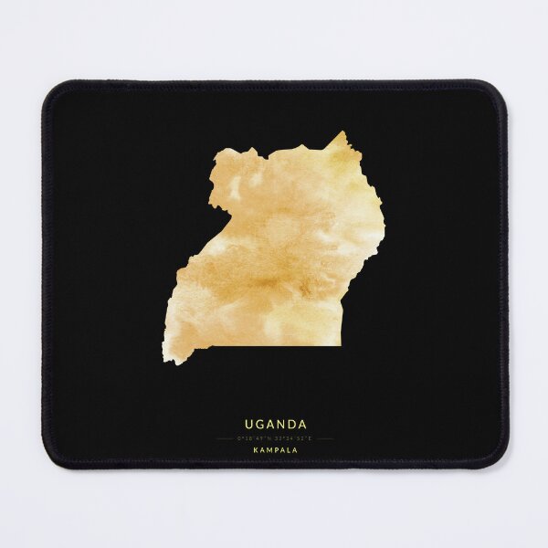 Item preview, Uganda map in gold color designed and sold by Jerhus.