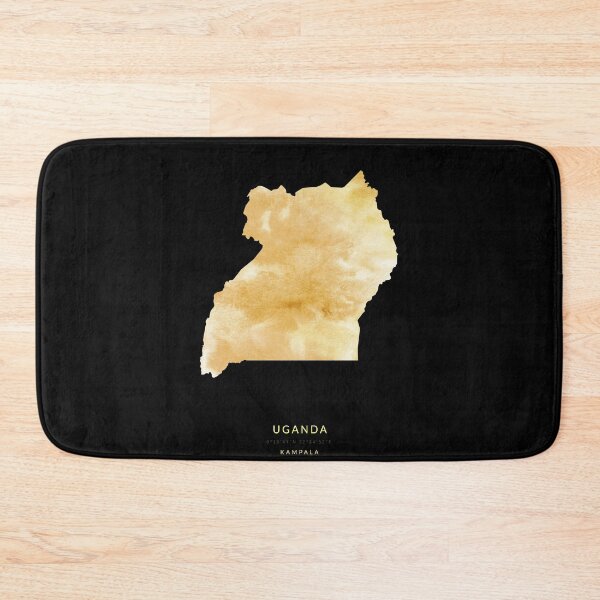 Item preview, Uganda map in gold color designed and sold by Jerhus.