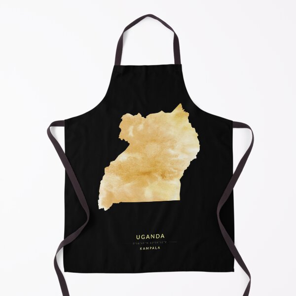 Item preview, Uganda map in gold color designed and sold by Jerhus.