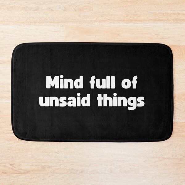 Item preview, Mind full of unsaid things | word quotes designed and sold by PurpleWay.