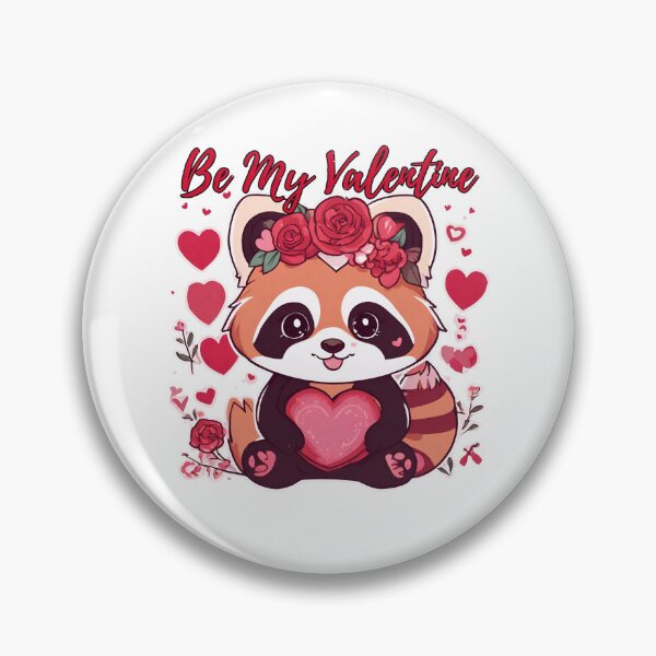 Item preview, Cute Kawaii Red Panda Valentine designed and sold by MtValleyDesign.