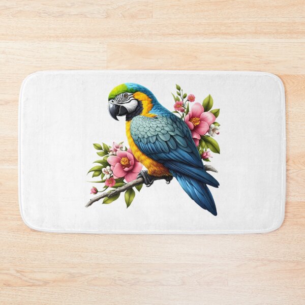 Item preview, A beautiful parrot rests on a branch designed and sold by CreativeSparkzz.