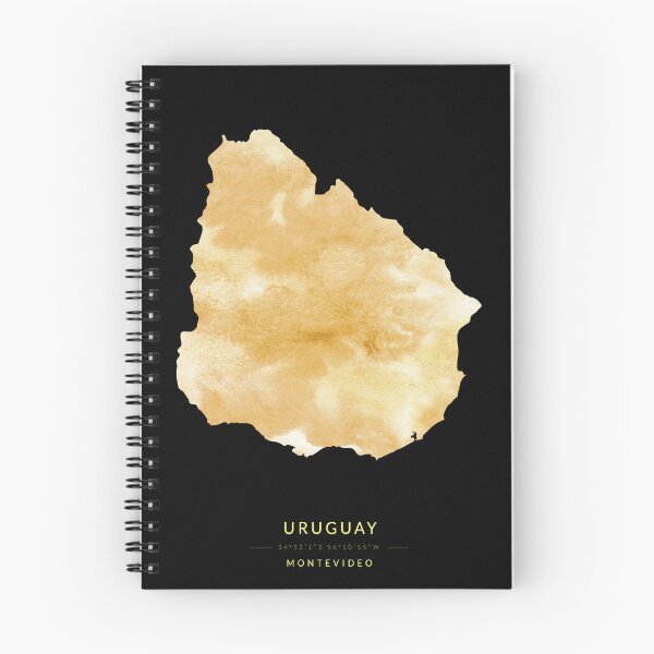 Item preview, Uruguay map in gold color designed and sold by Jerhus.