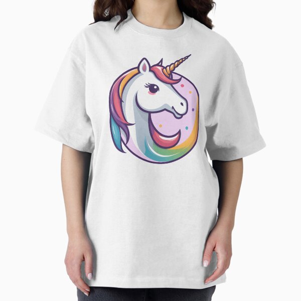 LICORNE ROSE T-shirt oversize