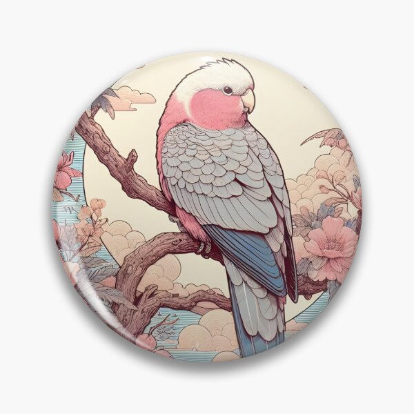 Item preview, Galah australian bird retro art designed and sold by RubisLeaf.