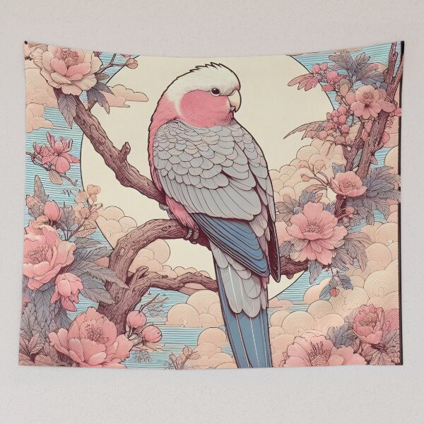 Item preview, Galah australian bird retro art designed and sold by RubisLeaf.