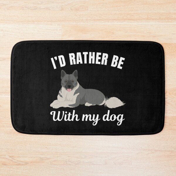 Item preview, I'd rather be with my dog, funny norwegian elkhound breed owners or lovers saying  designed and sold by NBSStore.