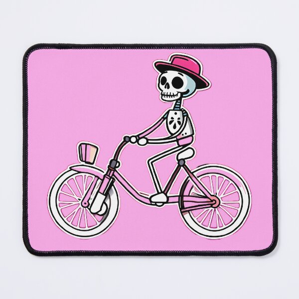 Item preview, Funny skeleton on a bicycle designed and sold by WATERDUST.