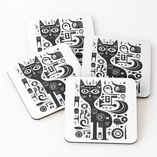 Item preview, cubist cat designed and sold by Ricardo Rodríguez Pérez.