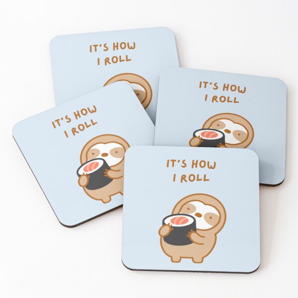 Item preview, It’s How I Roll Tuna Sushi Roll Sloth designed and sold by theslothinme.
