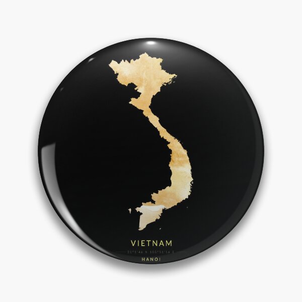 Item preview, Map of Vietnam in gold color designed and sold by Jerhus.