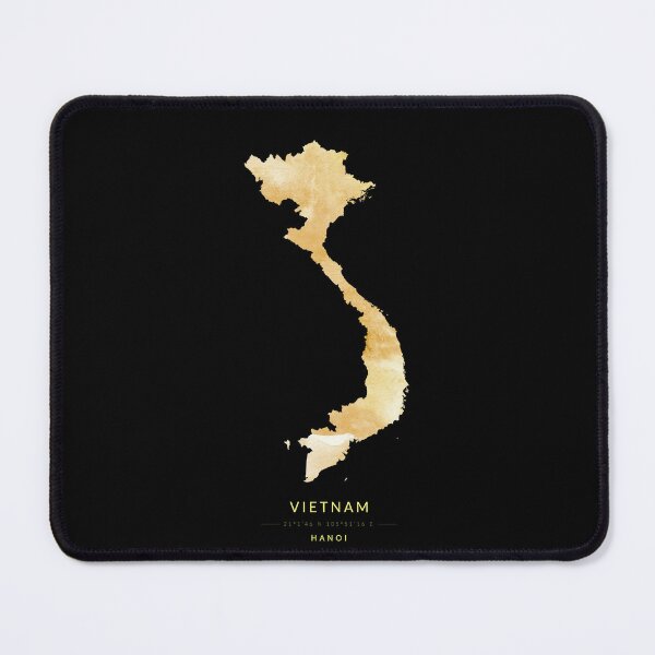 Item preview, Map of Vietnam in gold color designed and sold by Jerhus.