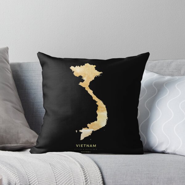 Item preview, Map of Vietnam in gold color designed and sold by Jerhus.