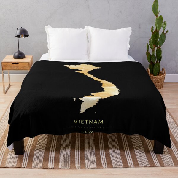Item preview, Map of Vietnam in gold color designed and sold by Jerhus.