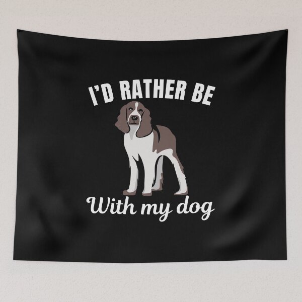Item preview, I'd rather be with my dog, funny Russian Hunting Sighthound Borzoi breed owners or lovers saying  designed and sold by NBSStore.