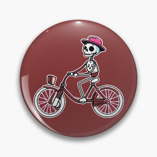 Item preview, Funny skeleton on a bicycle  designed and sold by WATERDUST.