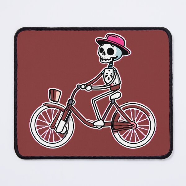 Item preview, Funny skeleton on a bicycle  designed and sold by WATERDUST.