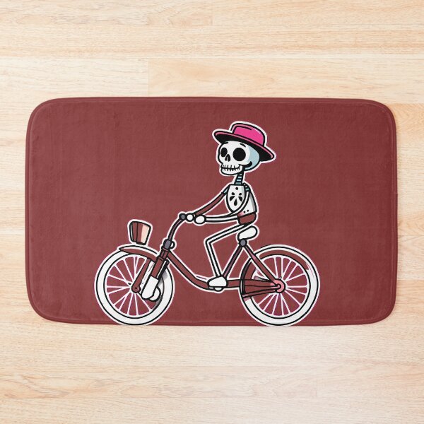 Item preview, Funny skeleton on a bicycle  designed and sold by WATERDUST.