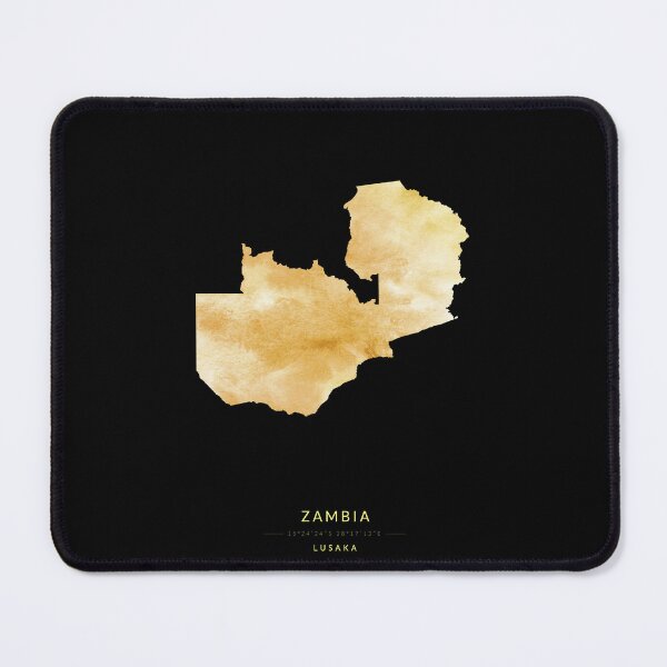 Item preview, Zambia map in gold color designed and sold by Jerhus.