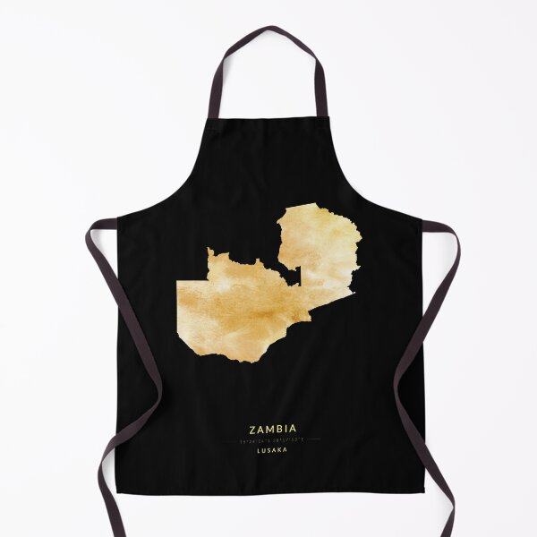 Item preview, Zambia map in gold color designed and sold by Jerhus.