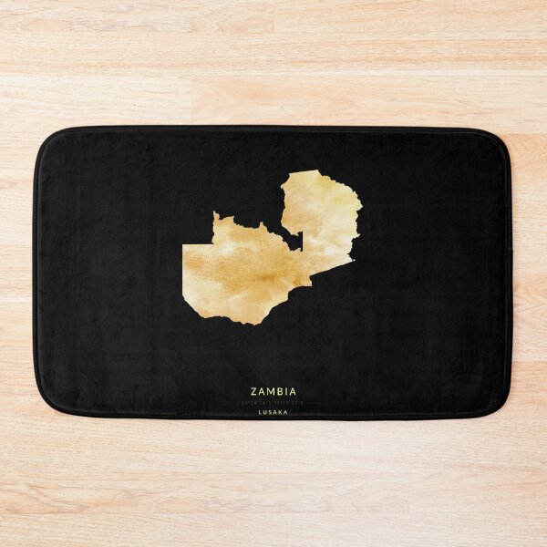 Item preview, Zambia map in gold color designed and sold by Jerhus.