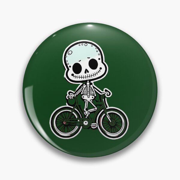 Item preview, Funny skeleton on a bicycle  designed and sold by WATERDUST.