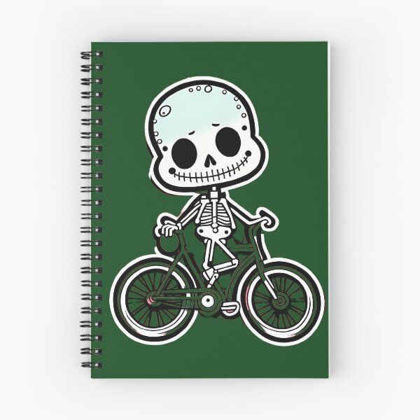 Item preview, Funny skeleton on a bicycle  designed and sold by WATERDUST.
