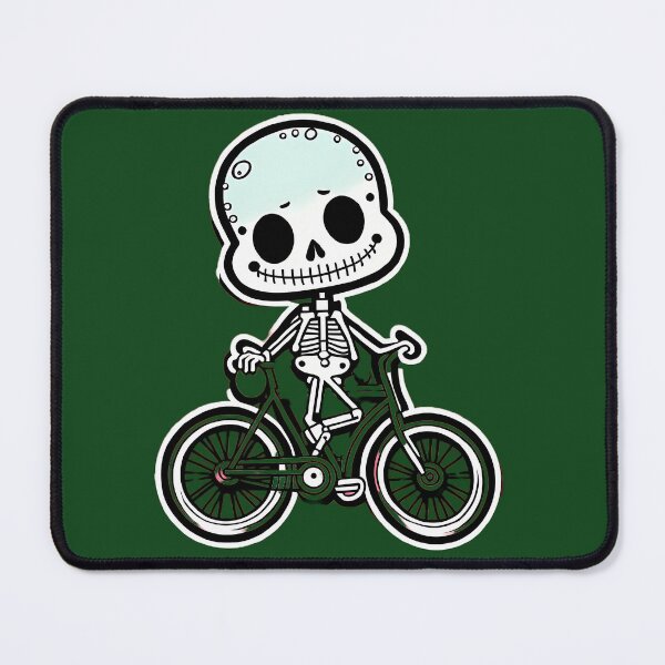 Item preview, Funny skeleton on a bicycle designed and sold by WATERDUST.