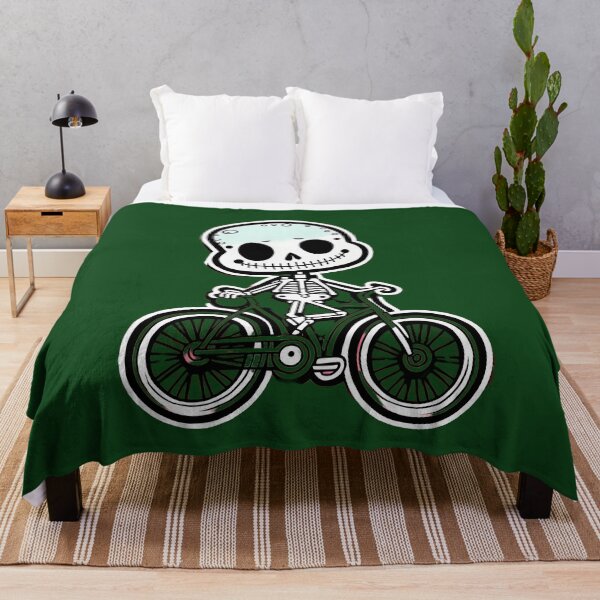 Item preview, Funny skeleton on a bicycle  designed and sold by WATERDUST.