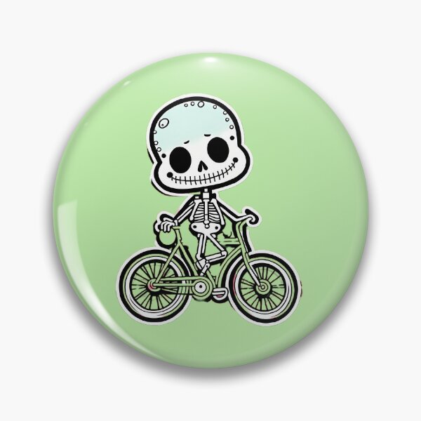 Item preview, Funny skeleton on a bicycle  designed and sold by WATERDUST.