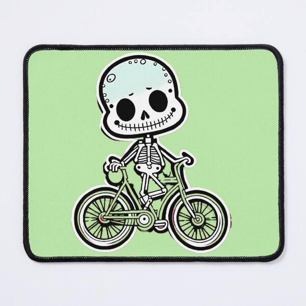 Item preview, Funny skeleton on a bicycle designed and sold by WATERDUST.