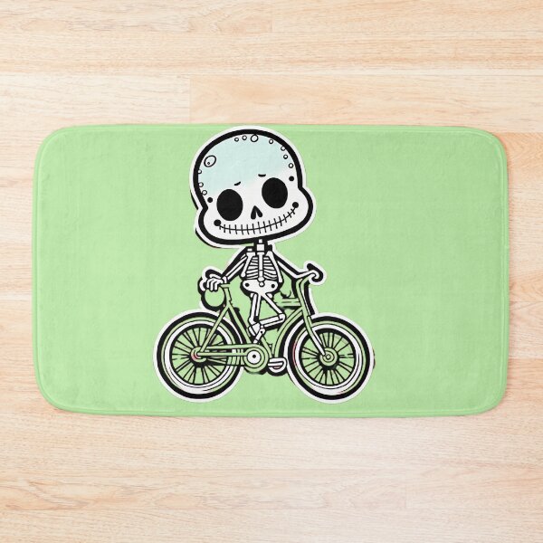Item preview, Funny skeleton on a bicycle  designed and sold by WATERDUST.