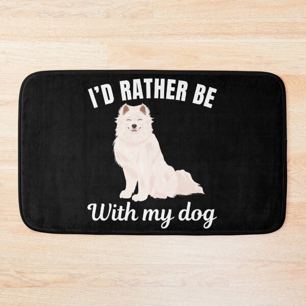 Item preview, I'd rather be with my dog, funny Samoyed breed owners or lovers saying  designed and sold by NBSStore.