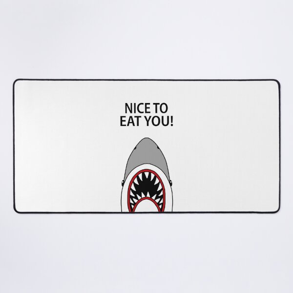 Item preview, Nice to Eat You Scary Cartoon Shark designed and sold by Scat the cat.