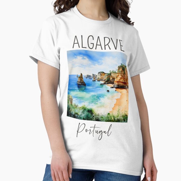 Aperçu de l'œuvre Conception d'aquarelle de l'Algarve - Portugal créée et vendue par Sketch-Shack.