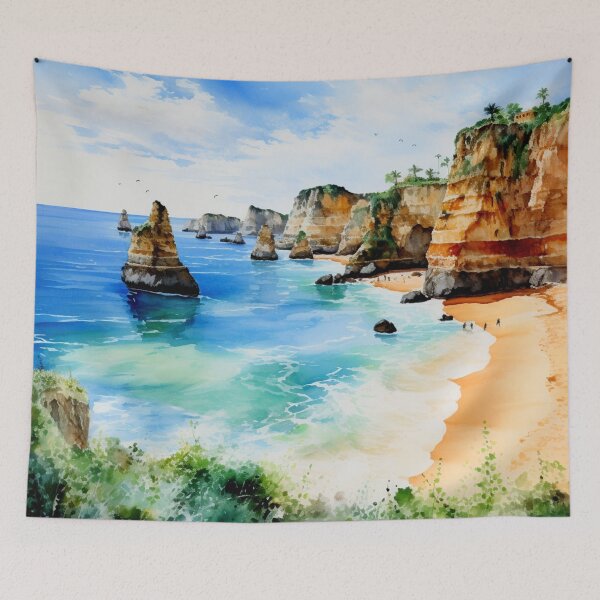 Item preview, Watercolor Design of Algarve - Portugal designed and sold by Sketch-Shack.