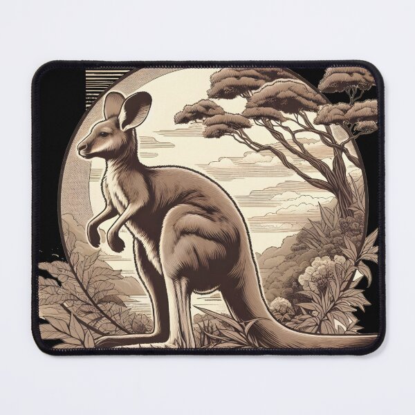 Item preview, Australian Kangaroo Retro designed and sold by RubisLeaf.