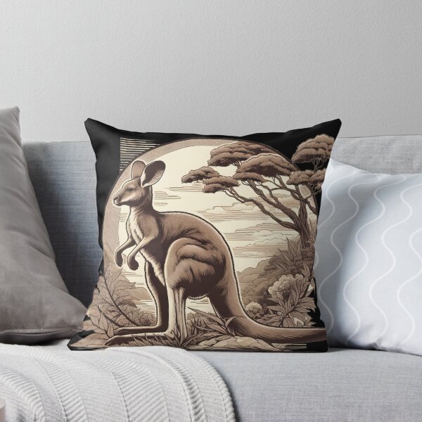 Item preview, Australian Kangaroo Retro designed and sold by RubisLeaf.