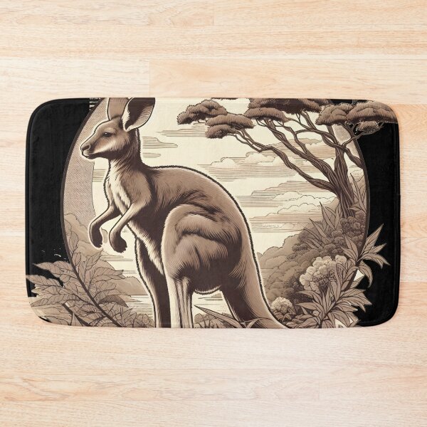 Item preview, Australian Kangaroo Retro designed and sold by RubisLeaf.