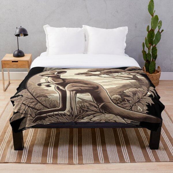 Item preview, Australian Kangaroo Retro designed and sold by RubisLeaf.