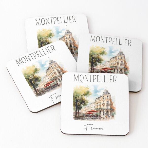 Item preview, Watercolor Design of Montpellier - France designed and sold by Sketch-Shack.